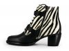 Lerora Veterboot Zwart/Zebra 93001-02 H