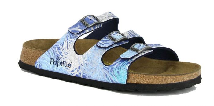 Birkenstock Slipper Florida Chrysanthemum Blue