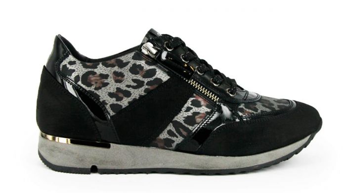 DL Sport Sneaker Zwart Print 4471