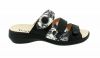 Think! Slipper Camilla Black Combi 000078