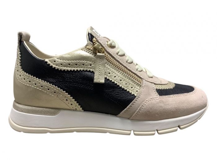 DLS Zwart Combi Sneaker 6523