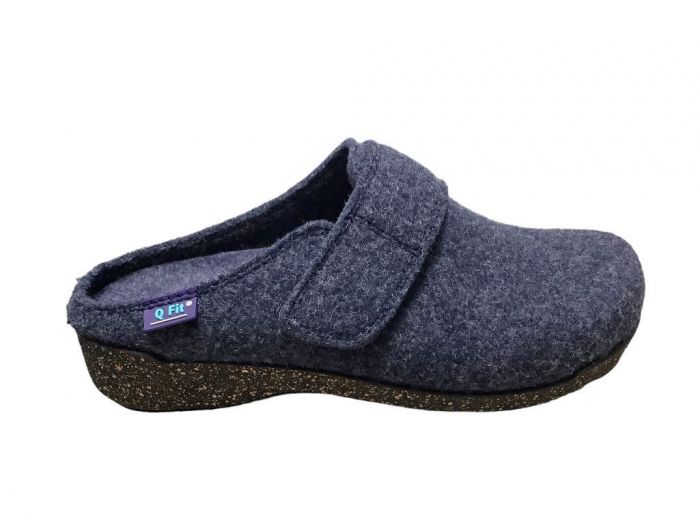 Q-Fit Pantoffel Chantal Blue 3614