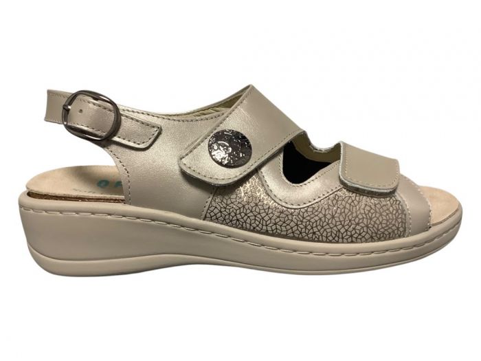 Q-Fit Taupe Sandaal Femke