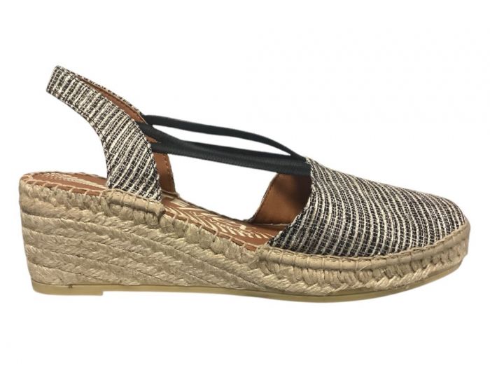 Viguera Zwart Combi Espadrille 2192