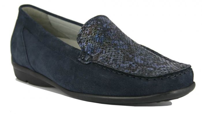 Waldlaufer Mocassin Blauw Print 431000 H