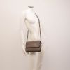 Berba Flap Bag Small Taupe-Zwart 005-517-17