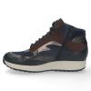 Durea Hoge Sneakers Zwart/Blauw 9842 K