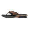 Reef Slippers Zwart/Bruin Fanning