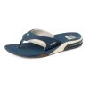 Reef Slippers Navy/Beige Fanning