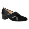 Pump HV leer/suede/lak Zwart J