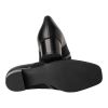 Pump HV leer/suede/lak Zwart J