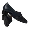 Pump HV leer/suede/lak Blauw J