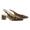 Hassia Slingback Camel Snake Ravenna H