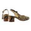 Hassia Slingback Camel Snake Ravenna H