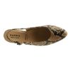 Hassia Slingback Camel Snake Ravenna H