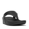 Fitlflop Lulu Leather Toepost Black