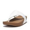 Fitlflop Lulu Leather Toepost Urban White