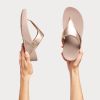 Fitlflop Lulu Leather Toepost Rose Gold
