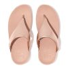 Fitlflop Lulu Leather Toepost Rose Gold