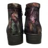 Q-Fit Zwart/Paars Enkellaars Nora