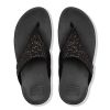 Fitlflop Lulu Glitter Toe-Thongs Black Glitter