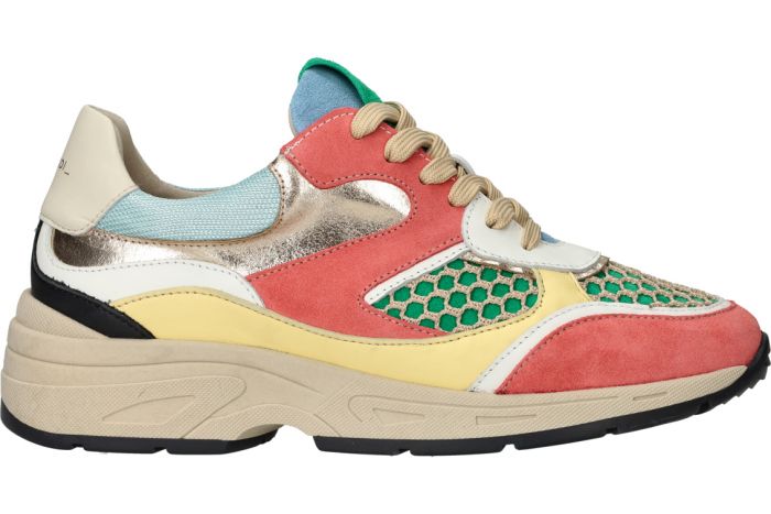 Piedi Nudi Sneaker Gold Corallo Multi Talla