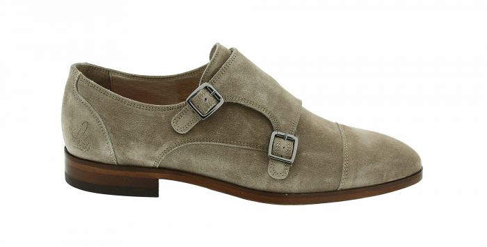 Rehab Gespschoen Khaki Phill Suede