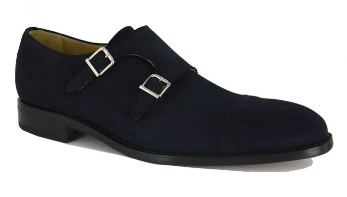 Berwick Gespschoen Blauw Suede 2431