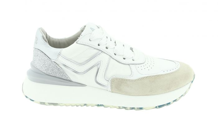 Accademia 72 Sneaker White Metal