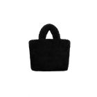 YW Faux Fur City Tas Klein  Black-One Size