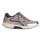 Gabor Rollingsoft Sneakers Zilver/D.Roze 76.878.15