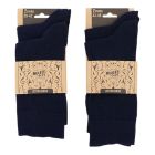 Muller&Sons Classic Socks 2 pack D.Blauw