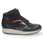 Durea Hoge Sneakers Zwart/Blauw 9842 K