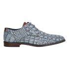 Berkelmans Blauwe Veterschoen Aligator Cartagena