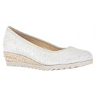 Gabor Beige/Wit Ballerina 62.461.80