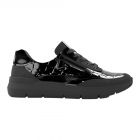 Hassia Sneakers Zwart Lak Bordeaux 301355 H