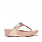 Fitlflop Lulu Leather Toepost Rose Gold