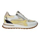 Piedi Nudi Sneakers Wit/Geel Mirren