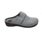 Q-Fit Grijze Pantoffel Chantal Vilt 3614