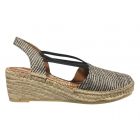 Viguera Zwart Combi Espadrille 2192