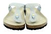 Birkenstock Slipper Gizeh Shiny Python Dusty Blue 