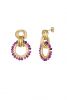 YW Happy Elegance Oorbellen Paars/Fuchsia
