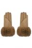 YW Handschoenen Faux Fur Camel/Camel