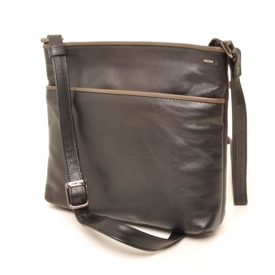 Berba Tas Crossover Zwart-Taupe  005-440-14