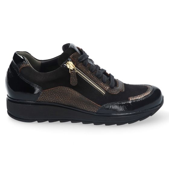 Durea Zwart/Brons Sneaker 6263 H