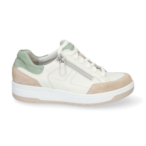 Durea Sneaker L.Taupe/Wit/L.Groen 6281 H