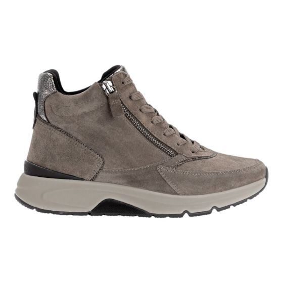 Gabor Rollingsoft Taupe Sneaker Hoog 76.887.30