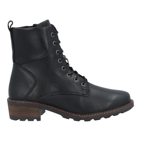 Solidus Zwarte Veterboot Kinga K