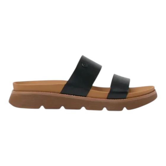 Reef Slippers Zwart/Bruin Vista Luxe