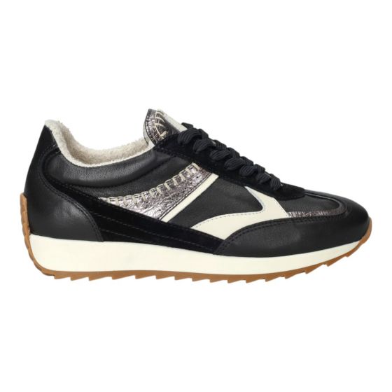 Piedi Nudi Zwart Creme Sneaker Harlem